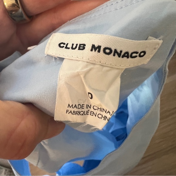 Club Monaco Light Blue Cotton Romper – Size 0 - Picture 7 of 7